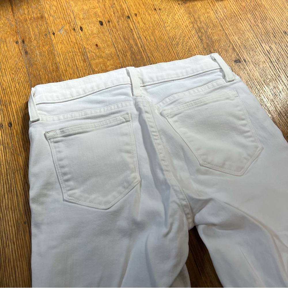 J. Crew Toothpick White Skinny Denim Jeans 25 High Rise Basic - Picture 7 of 10